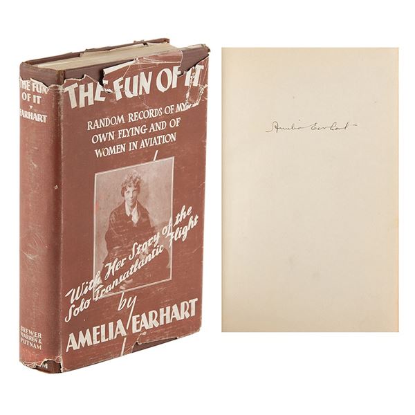 Amelia Earhart Signed Book