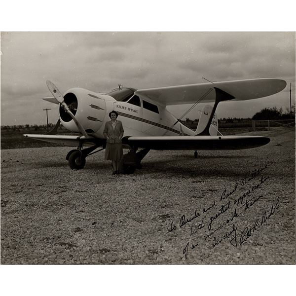 Ruth R. Nichols Signed Photograph to Basil Rathbone