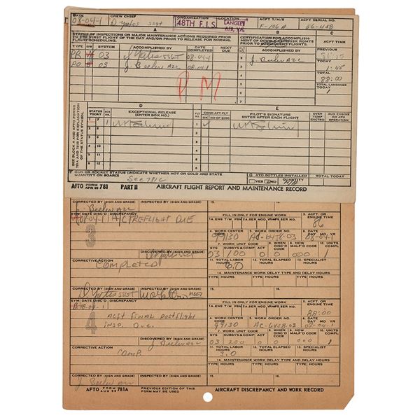 Wally Schirra Document Signed