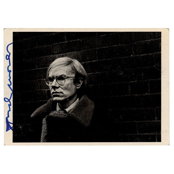 Andy Warhol Signed Photograph