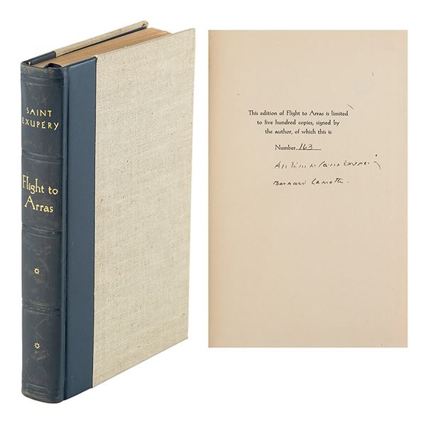 Antoine de Saint-Exupery Signed Book