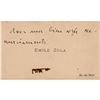 Image 1 : Emile Zola Hand-Annotated Visiting Card