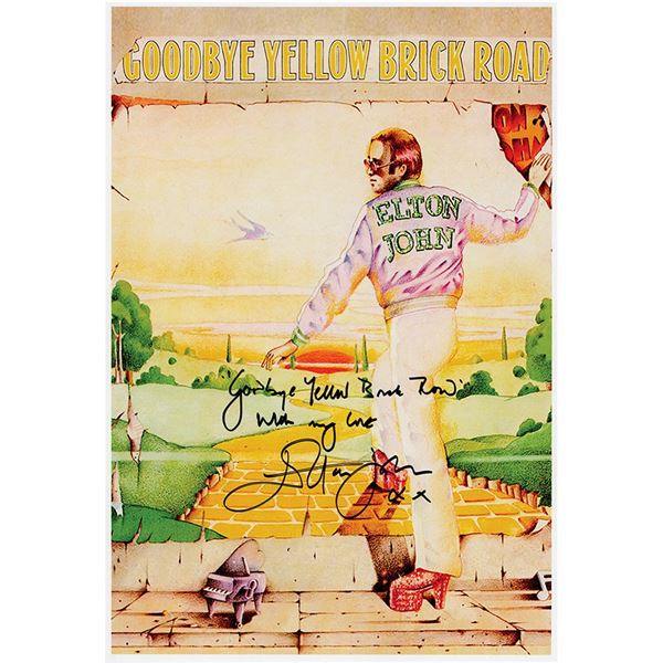Elton John Signed Photograph