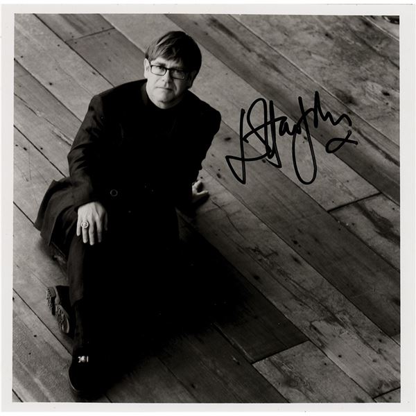 Elton John Signed Photograph
