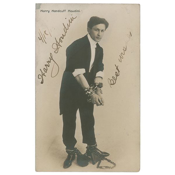 Harry Houdini Signed Photograph