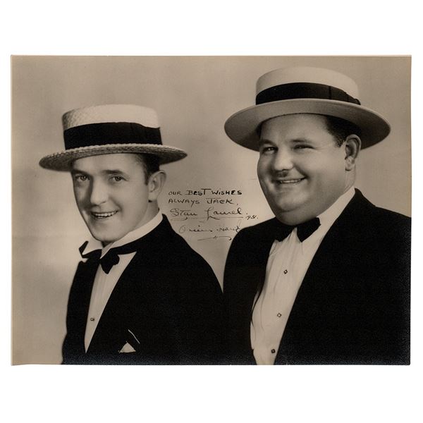 Laurel and Hardy Signed Photograph