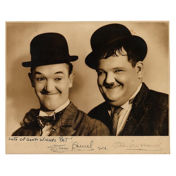 Laurel and Hardy Signed Photograph