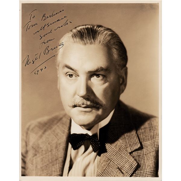 Nigel Bruce Signed Photograph