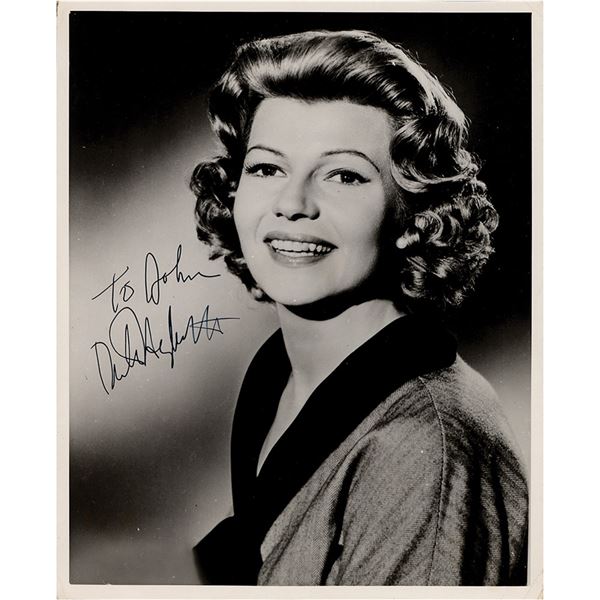 Rita Hayworth Signed Photograph