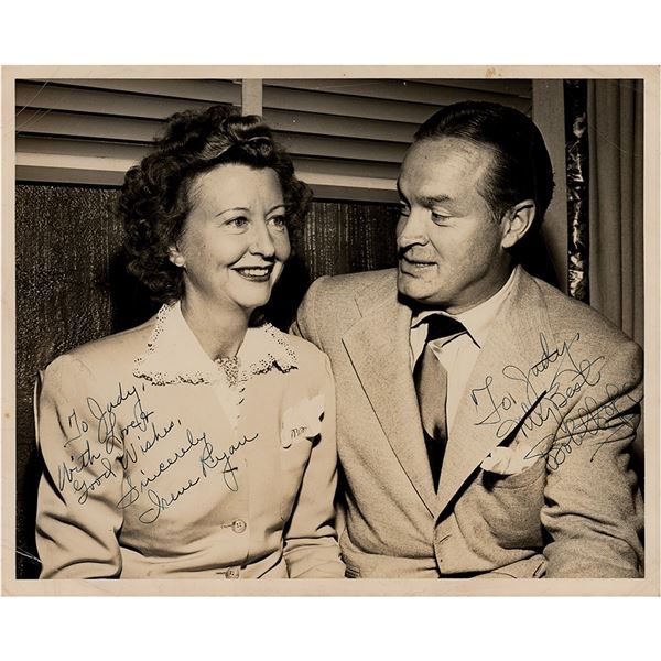 Bob Hope and Irene Ryan Signed Photograph