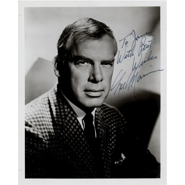 Lee Marvin Signed Photograph