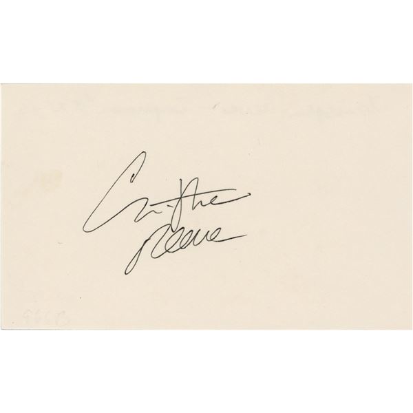 Christopher Reeve Signature