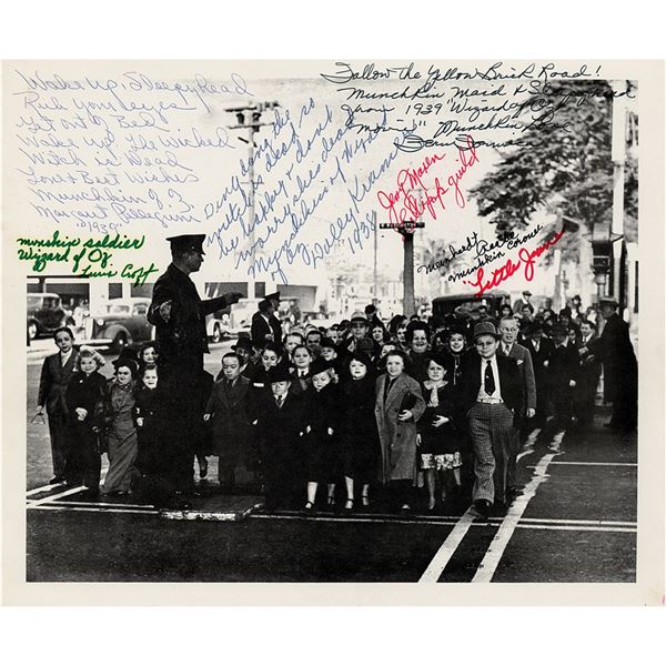 Wizard of Oz: Munchkins Signed Photograph