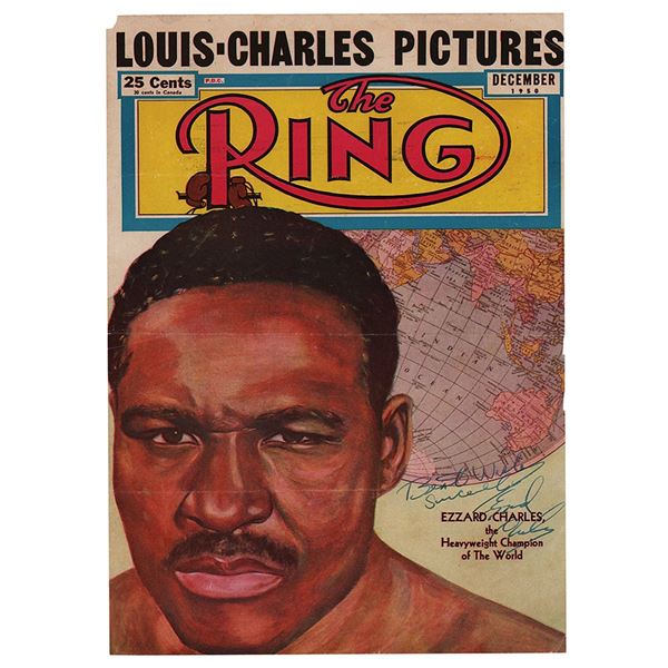 Ezzard Charles Signed Magazine Cover