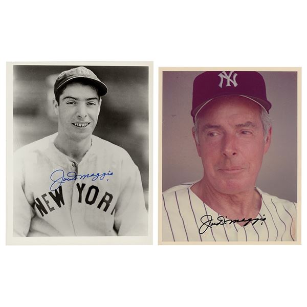 Joe DiMaggio (2) Signed Photographs