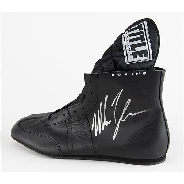 Mike Tyson Signed Boxing Shoe