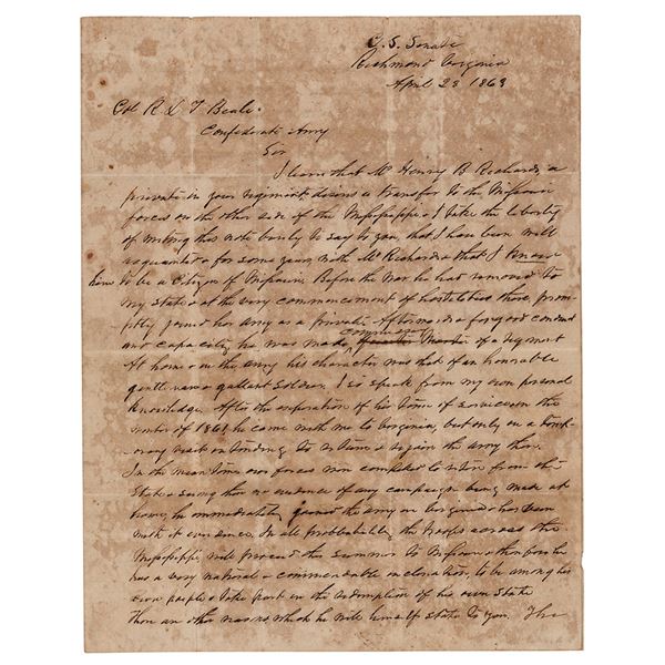 Confederate Generals (3) Signed Items