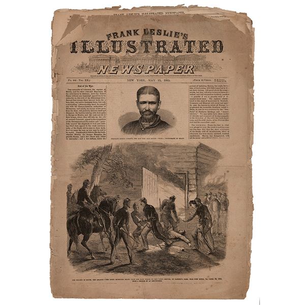 John Wilkes Booth: Killing of Booth Newspaper