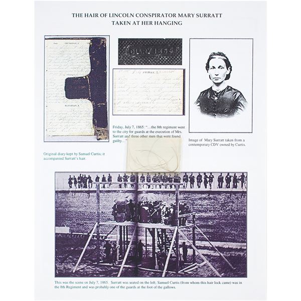 Lincoln Assassination: Mary Surratt's Hair Taken at Hanging