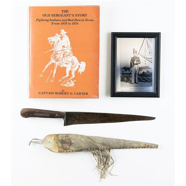 Indian Fighter John B. Charlton's Knife and Rawhide Sheath