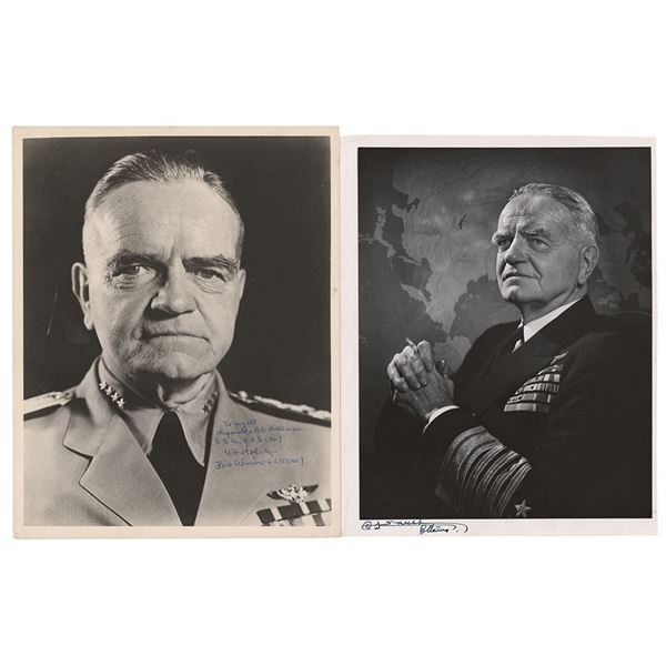 William F. Halsey and Yousuf Karsh (2) Signed Photographs