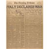 Image 1 : WWII: Italy Declares War Newspaper