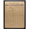 Image 2 : WWII: Italy Declares War Newspaper