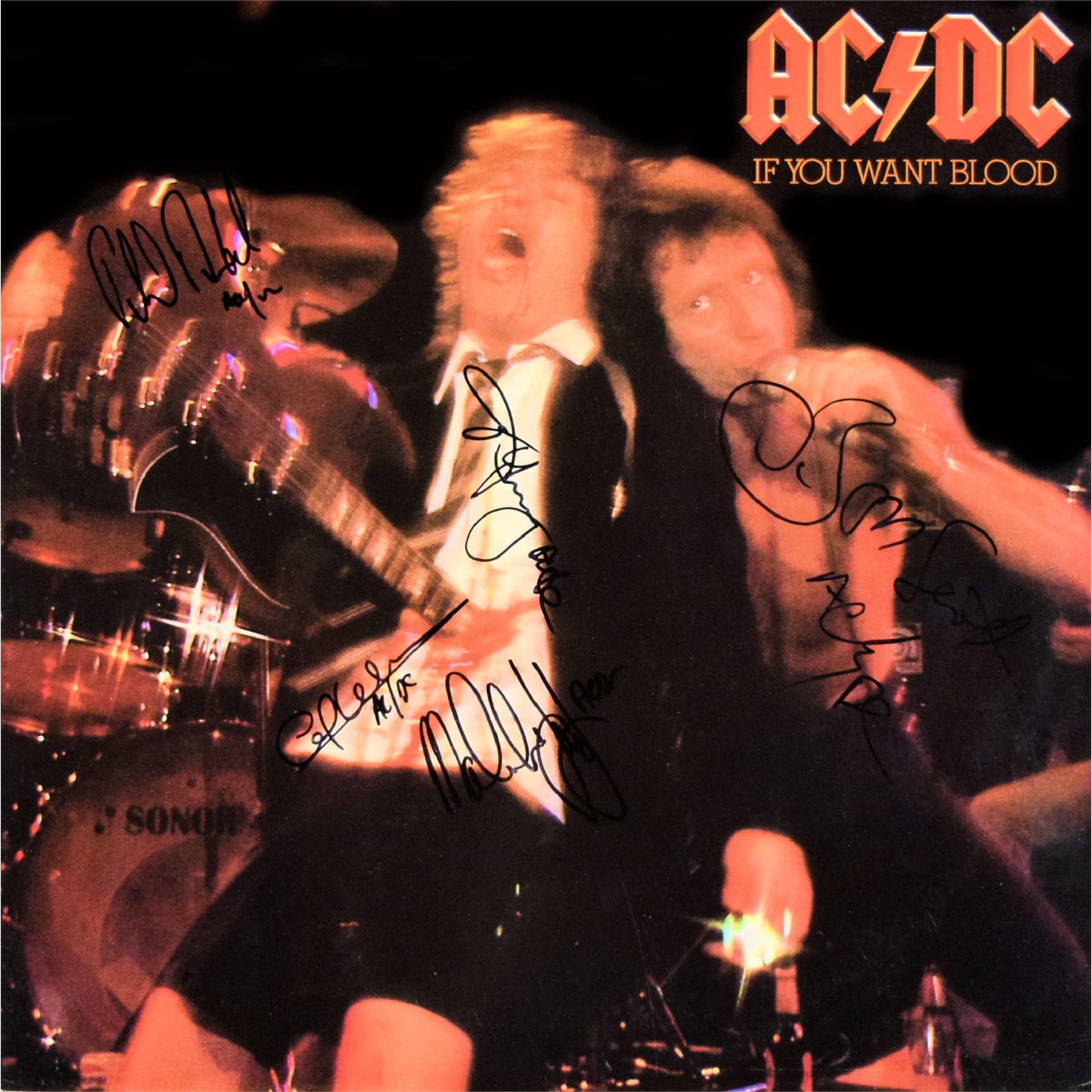 AC/DC If You Want Blood signed album