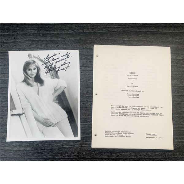 Shelley Long signed photo and Cheers script