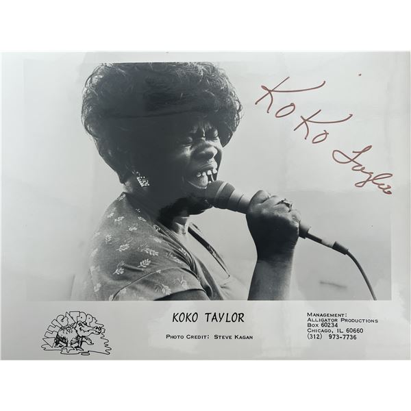 Koko Taylor signed photo