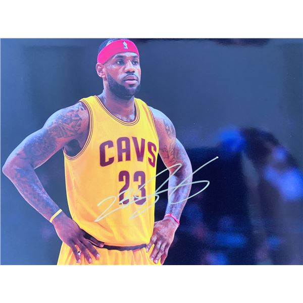 LeBron James signed photo