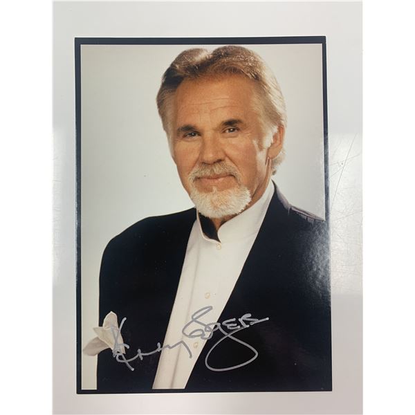Kenny Rogers signed photo