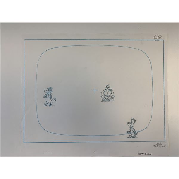 Huckleberry Hound original artwork for animation cel