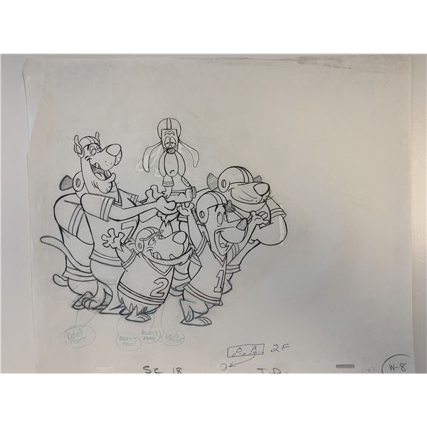 Laff-A-Lympics original hand drawn cartoon artwork