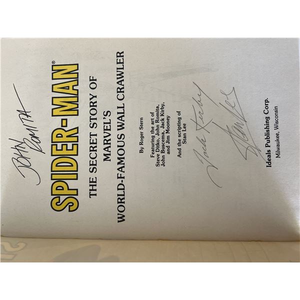 Spider-Man Stan Lee, Jack Kirby and John Romita signed comic book