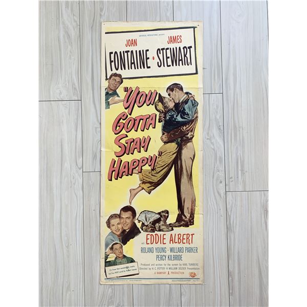 You Gotta Stay Happy original 1948 vintage insert movie poster