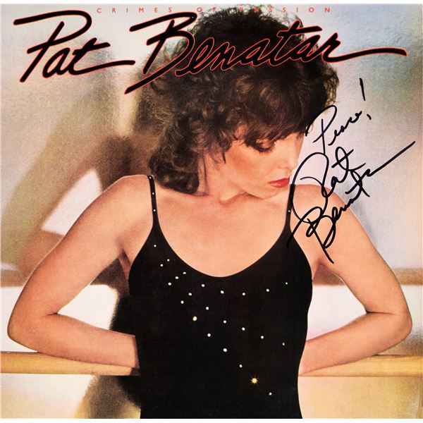 Pat Benatar signed Crimes of Passion album