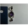 Image 3 : Medium color purple natural amethyst double pendan