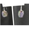 Image 2 : Fun titanium dipped Druzi drop earrings