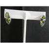Image 1 : Peridot double stone stud earrings