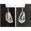 Image 1 : Conch shell slice earrings