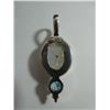 Image 2 : Rainbow moonstone statement pendant with blue