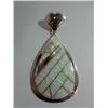 Image 1 : Large white opal strips inlay