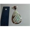 Image 3 : Large white opal strips inlay