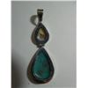 Image 2 : Mother of Pearl and turquoise slices Pendant