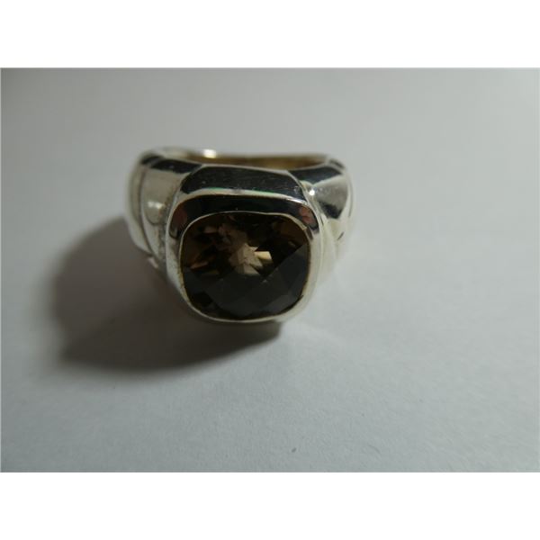 Size 6 smokey topaz ring.