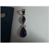 Image 3 : Fun cabachon amethyst pendant.