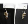 Image 1 : Faceted citrine earrings with Shepard hook.