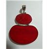 Image 1 : Red corral pendant .