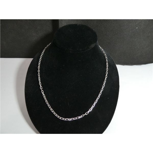 18 inch mariners rope chain. 925 sterling silver